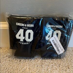 Cheers & Beers to 40 Years Koozies